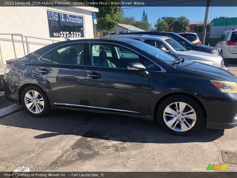 Smoky Granite Mica / Black/Brown Walnut 2011 Lexus HS 250h Hybrid Premium