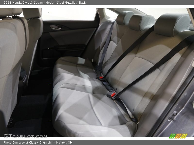 Modern Steel Metallic / Black 2021 Honda Civic LX Sedan