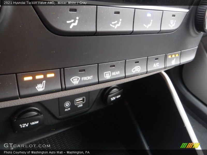 Winter White / Gray 2021 Hyundai Tucson Value AWD