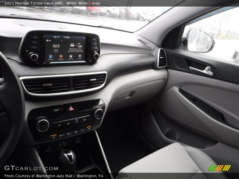 Winter White / Gray 2021 Hyundai Tucson Value AWD