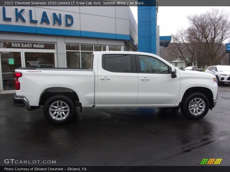 Summit White / Jet Black 2022 Chevrolet Silverado 1500 Limited LT Crew Cab 4x4