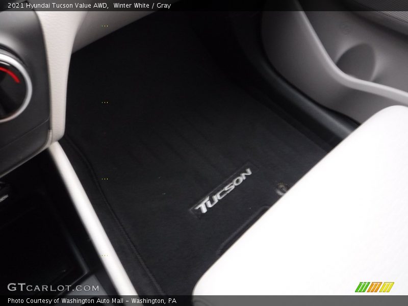 Winter White / Gray 2021 Hyundai Tucson Value AWD