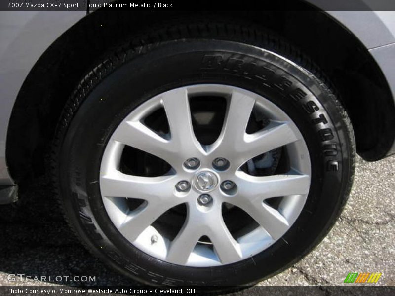 Liquid Platinum Metallic / Black 2007 Mazda CX-7 Sport