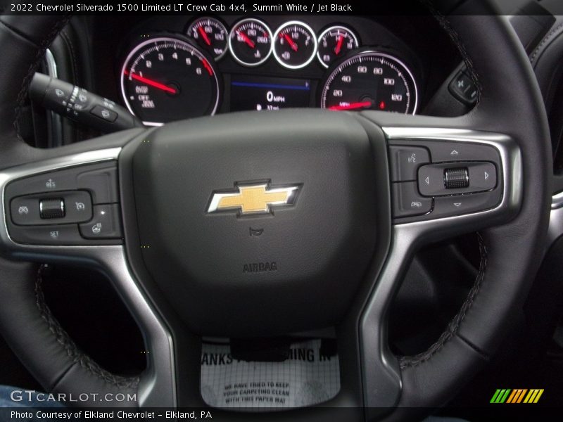 Summit White / Jet Black 2022 Chevrolet Silverado 1500 Limited LT Crew Cab 4x4