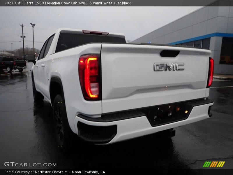 Summit White / Jet Black 2021 GMC Sierra 1500 Elevation Crew Cab 4WD
