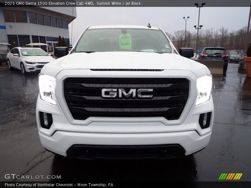 Summit White / Jet Black 2021 GMC Sierra 1500 Elevation Crew Cab 4WD