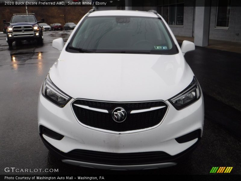 Summit White / Ebony 2020 Buick Encore Preferred AWD