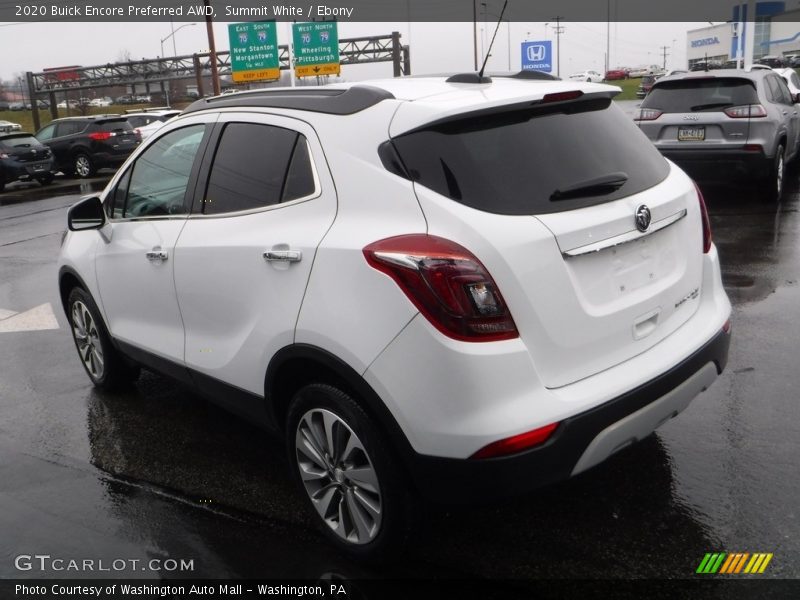 Summit White / Ebony 2020 Buick Encore Preferred AWD