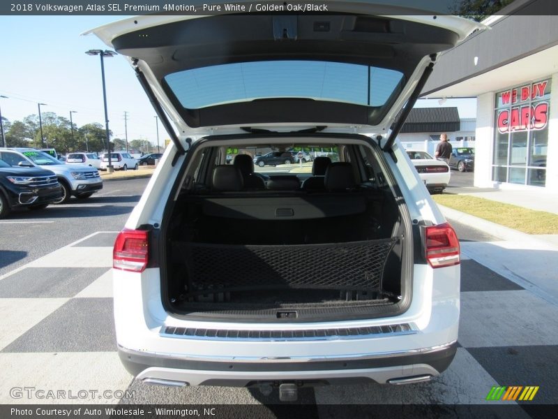 Pure White / Golden Oak/Black 2018 Volkswagen Atlas SEL Premium 4Motion