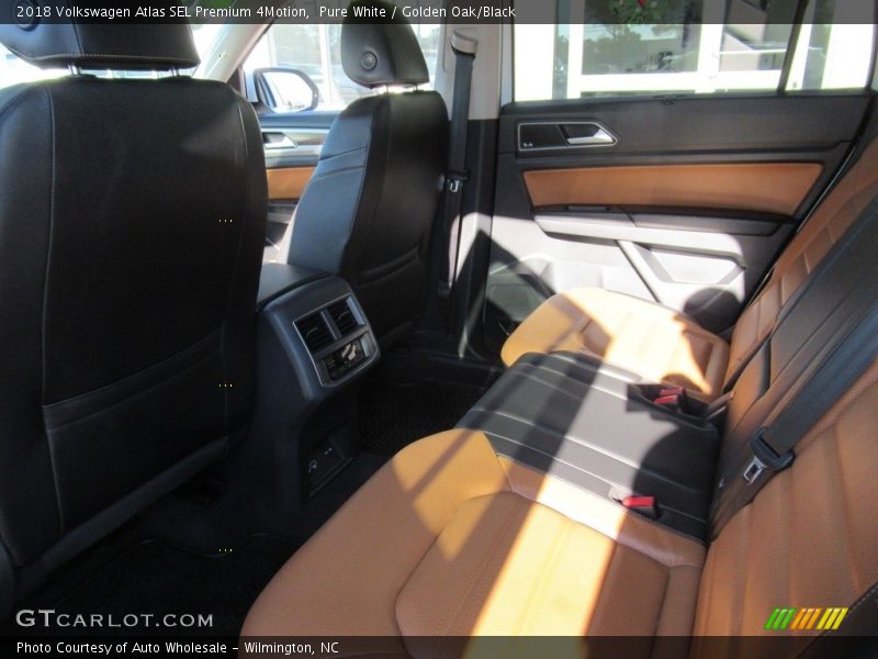 Pure White / Golden Oak/Black 2018 Volkswagen Atlas SEL Premium 4Motion