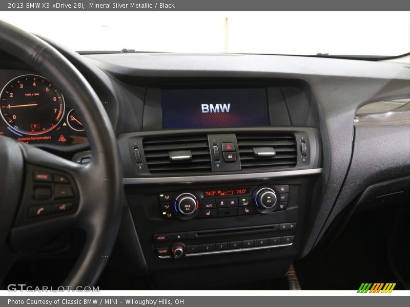 Mineral Silver Metallic / Black 2013 BMW X3 xDrive 28i