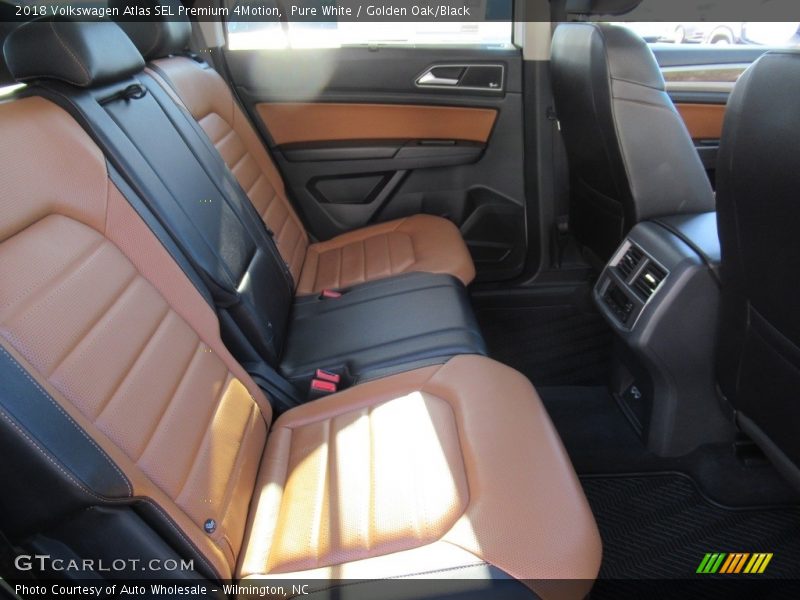 Pure White / Golden Oak/Black 2018 Volkswagen Atlas SEL Premium 4Motion