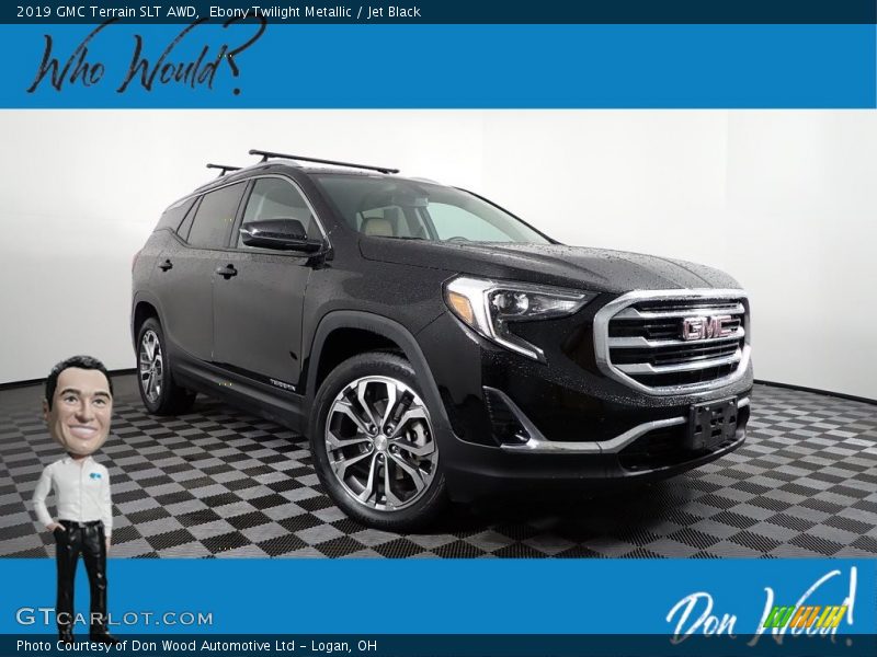 Ebony Twilight Metallic / Jet Black 2019 GMC Terrain SLT AWD