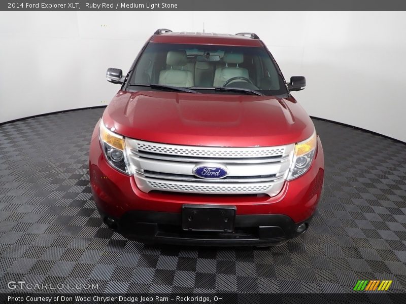 Ruby Red / Medium Light Stone 2014 Ford Explorer XLT