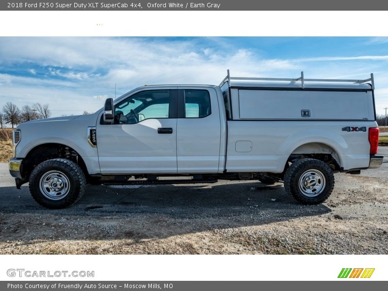 Oxford White / Earth Gray 2018 Ford F250 Super Duty XLT SuperCab 4x4