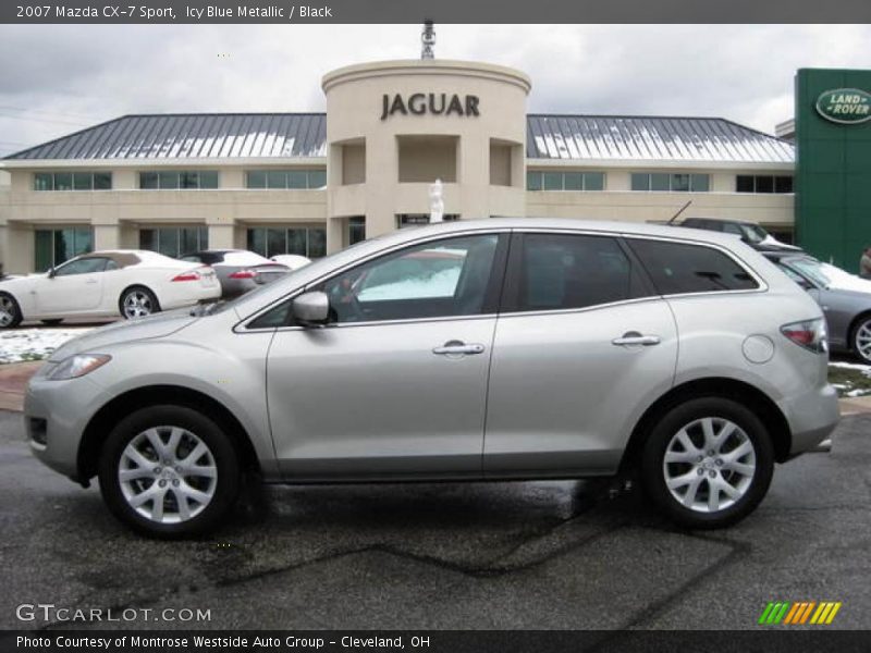 Icy Blue Metallic / Black 2007 Mazda CX-7 Sport