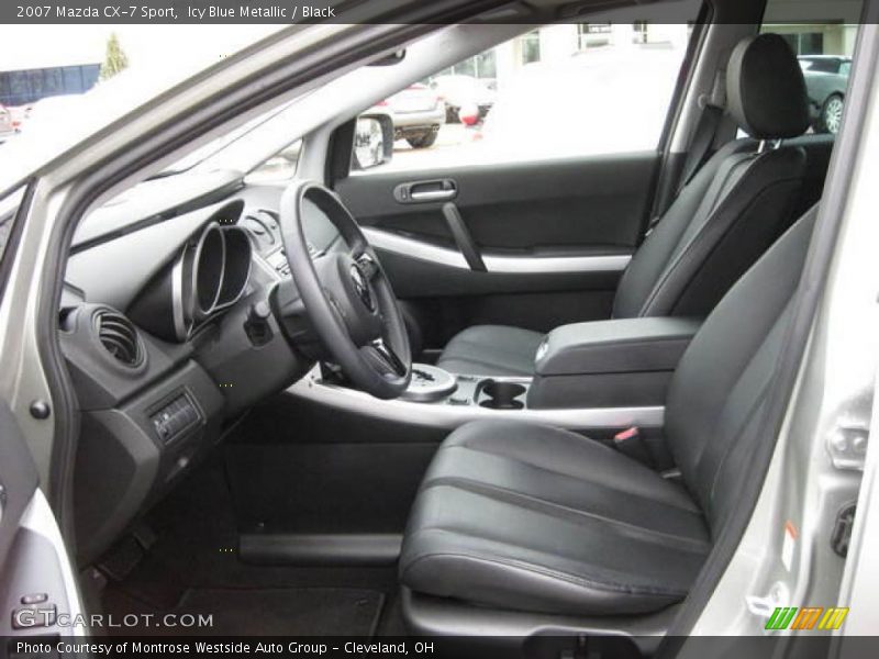Icy Blue Metallic / Black 2007 Mazda CX-7 Sport