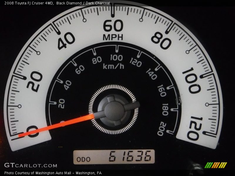 Black Diamond / Dark Charcoal 2008 Toyota FJ Cruiser 4WD