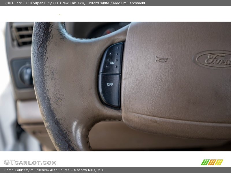 Oxford White / Medium Parchment 2001 Ford F350 Super Duty XLT Crew Cab 4x4
