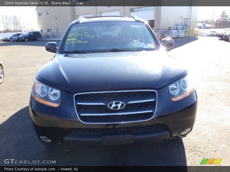 Ebony Black / Gray 2009 Hyundai Santa Fe SE