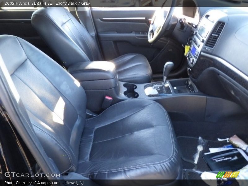 Ebony Black / Gray 2009 Hyundai Santa Fe SE