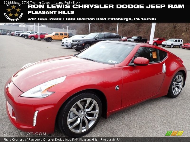 Magma Red / Black 2014 Nissan 370Z Touring Coupe