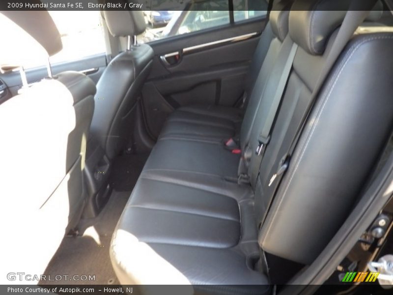 Ebony Black / Gray 2009 Hyundai Santa Fe SE