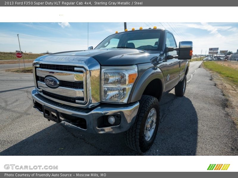 Sterling Gray Metallic / Steel 2013 Ford F350 Super Duty XLT Regular Cab 4x4