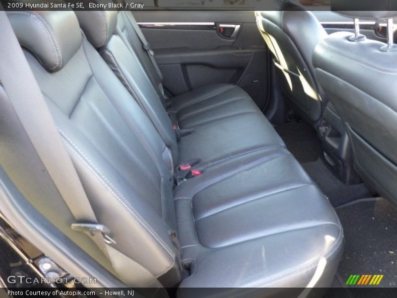 Ebony Black / Gray 2009 Hyundai Santa Fe SE