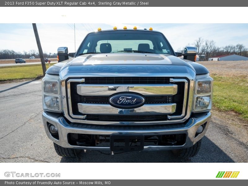 Sterling Gray Metallic / Steel 2013 Ford F350 Super Duty XLT Regular Cab 4x4