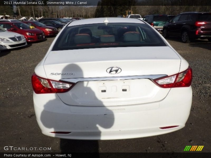 Shimmering White / Camel 2013 Hyundai Sonata GLS