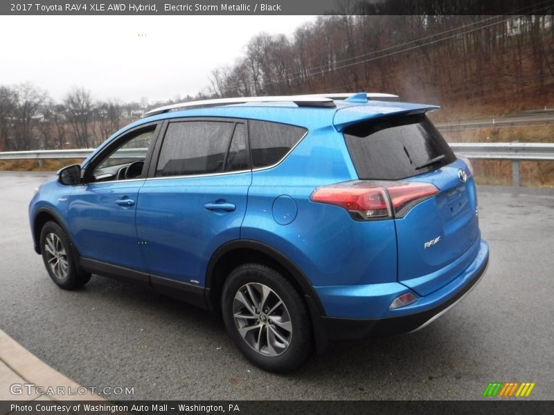 Electric Storm Metallic / Black 2017 Toyota RAV4 XLE AWD Hybrid