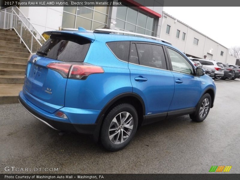 Electric Storm Metallic / Black 2017 Toyota RAV4 XLE AWD Hybrid
