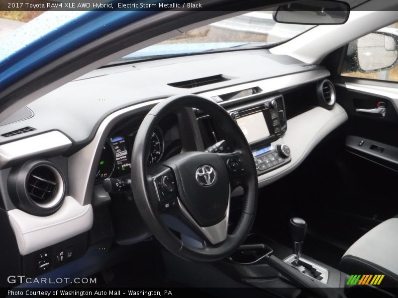 Electric Storm Metallic / Black 2017 Toyota RAV4 XLE AWD Hybrid
