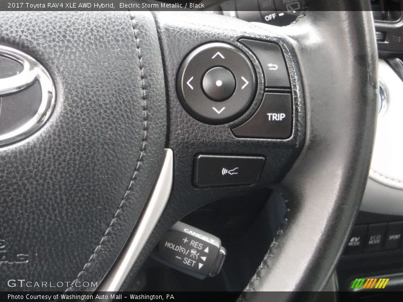 Electric Storm Metallic / Black 2017 Toyota RAV4 XLE AWD Hybrid