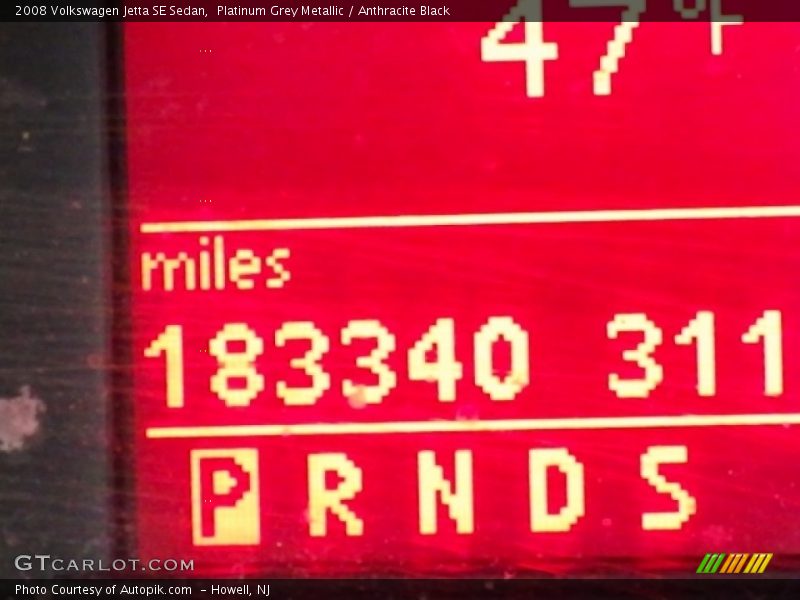 Platinum Grey Metallic / Anthracite Black 2008 Volkswagen Jetta SE Sedan