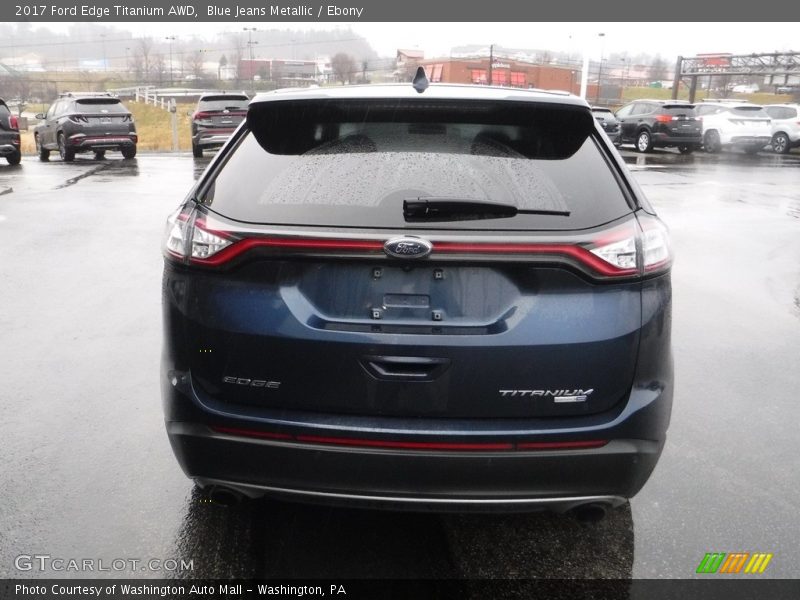 Blue Jeans Metallic / Ebony 2017 Ford Edge Titanium AWD