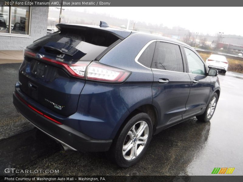 Blue Jeans Metallic / Ebony 2017 Ford Edge Titanium AWD