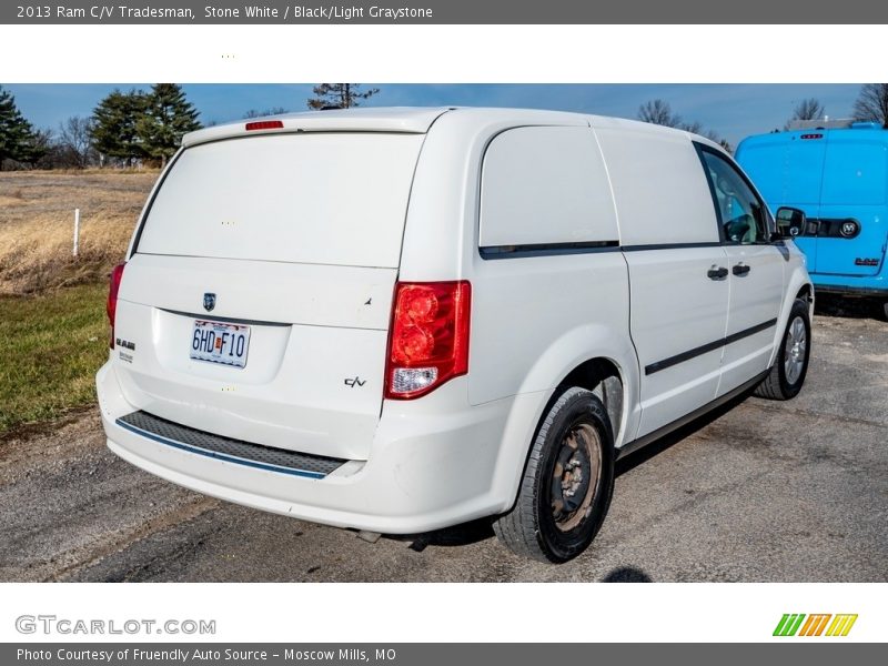 Stone White / Black/Light Graystone 2013 Ram C/V Tradesman