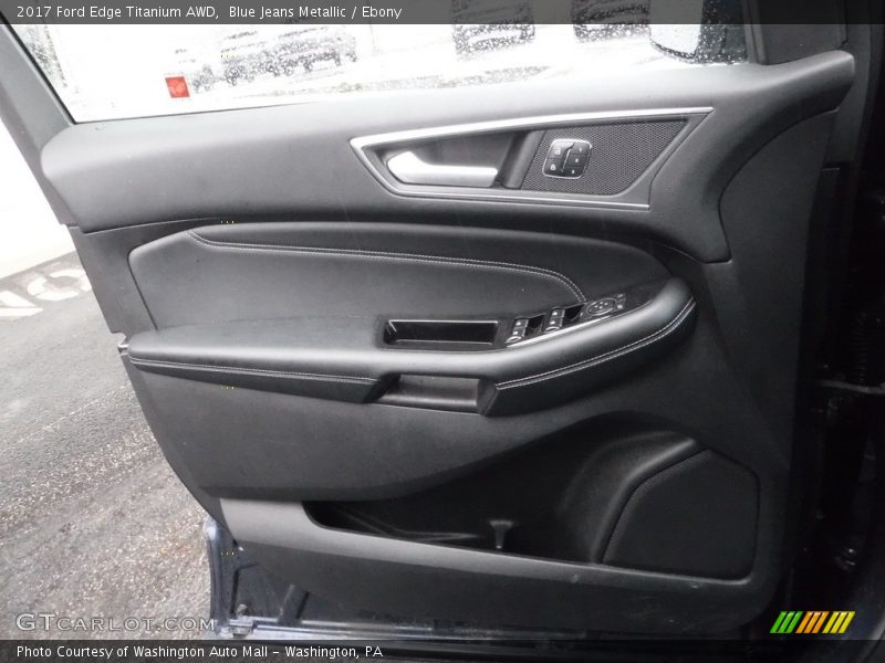 Blue Jeans Metallic / Ebony 2017 Ford Edge Titanium AWD