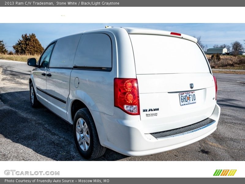 Stone White / Black/Light Graystone 2013 Ram C/V Tradesman