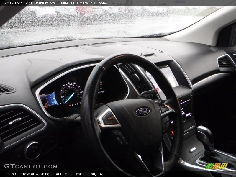 Blue Jeans Metallic / Ebony 2017 Ford Edge Titanium AWD