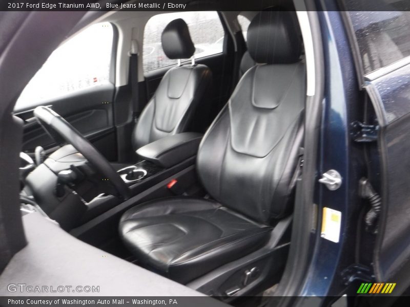 Blue Jeans Metallic / Ebony 2017 Ford Edge Titanium AWD