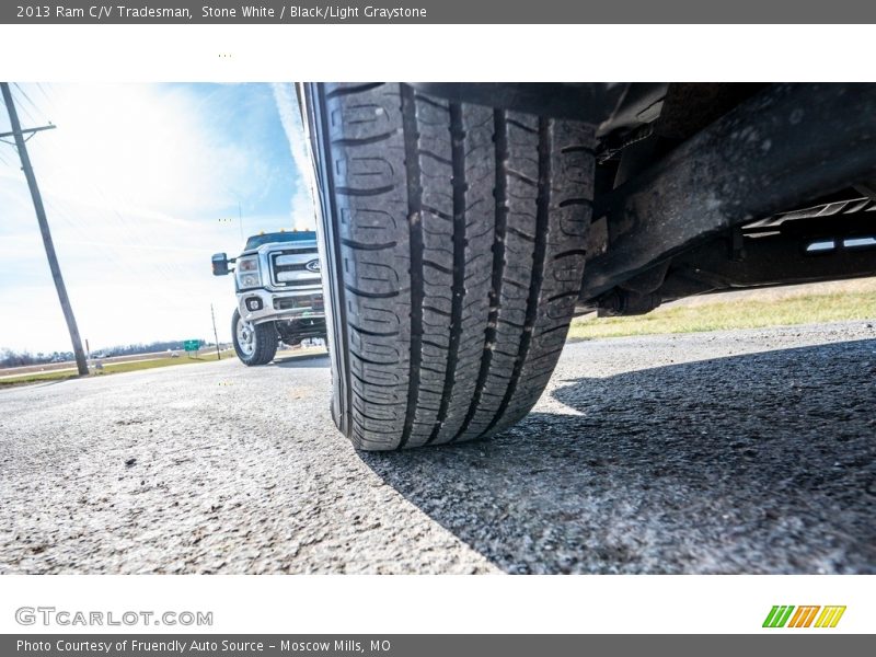 Stone White / Black/Light Graystone 2013 Ram C/V Tradesman