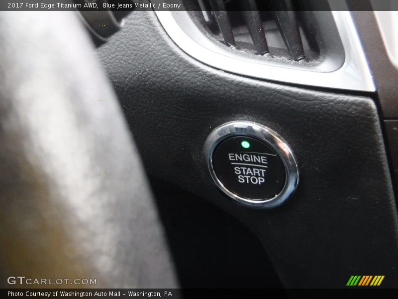 Blue Jeans Metallic / Ebony 2017 Ford Edge Titanium AWD