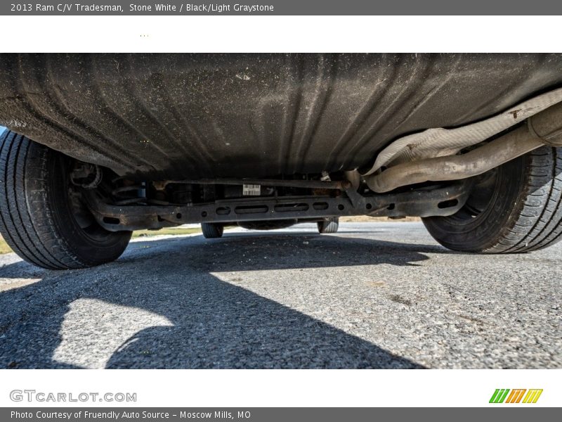 Stone White / Black/Light Graystone 2013 Ram C/V Tradesman