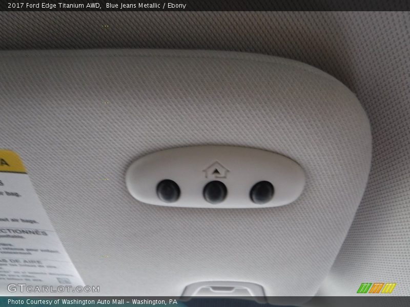 Blue Jeans Metallic / Ebony 2017 Ford Edge Titanium AWD