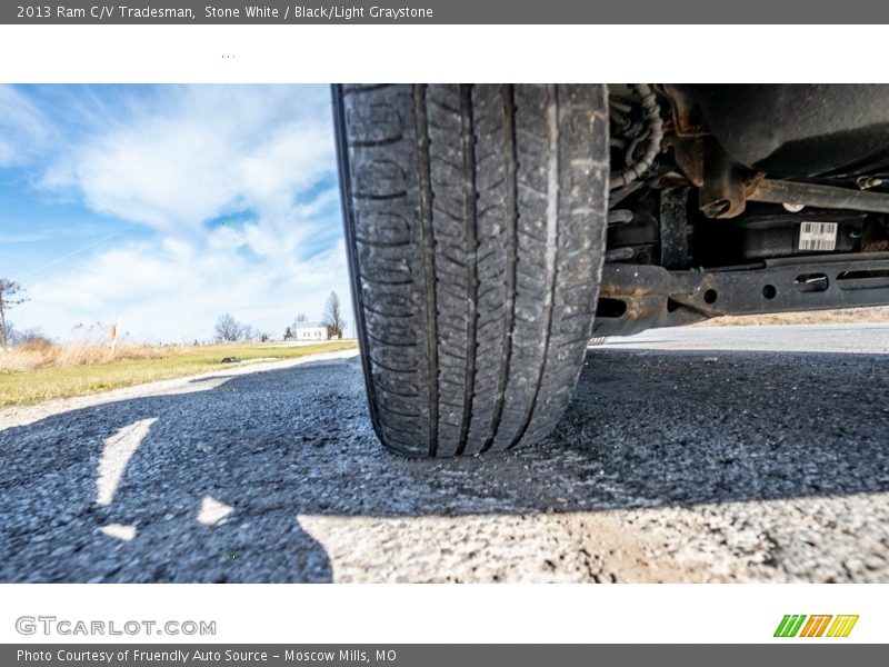 Stone White / Black/Light Graystone 2013 Ram C/V Tradesman