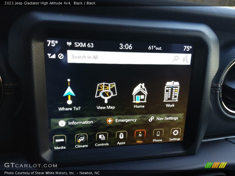 Black / Black 2021 Jeep Gladiator High Altitude 4x4