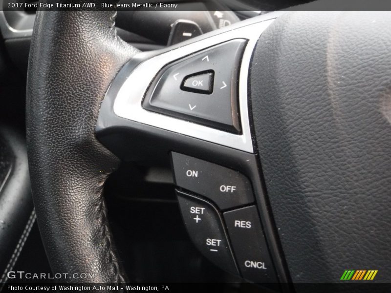 Blue Jeans Metallic / Ebony 2017 Ford Edge Titanium AWD